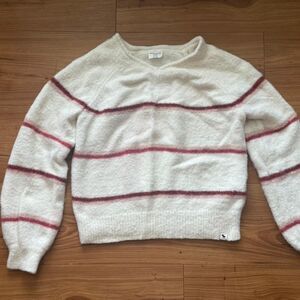 Abercrombie-kids White and Cream Sweatshirt